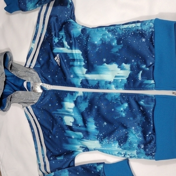 𝅺ADIDAS "Frozen Elsa" jacket girls 7/8 - Picture 1 of 14